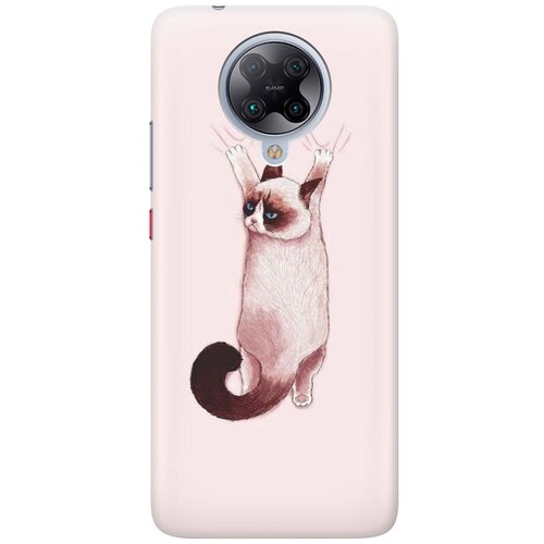 фото Cиликоновый чехол на xiaomi redmi k30 pro / poco f2 pro / сяоми редми к30 про / поко ф2 про с принтом "недовольный кот" gosso