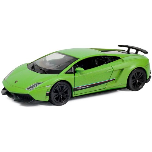 Легковой автомобиль RMZ City Lamborghini Gallardo LP570-4 Superleggera (554998M(A)) 1:36, 12.5 см, матовый зеленый машинка металлическая uni fortune rmz city 1 36 lamborghini aventador lp 750 4 superveloce цвет черный матовый