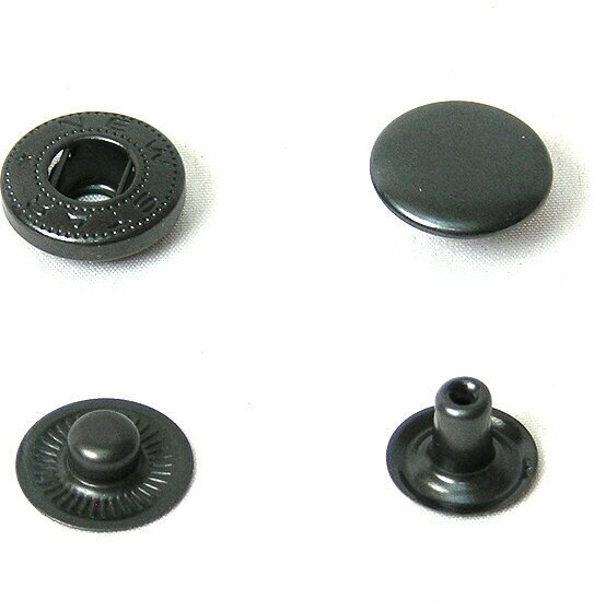 Кнопки Альфа 15мм (уп.50шт) цв. черный