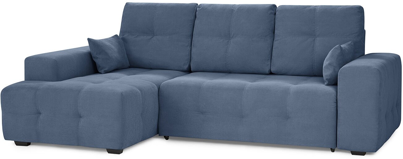 Угловой диван-кровать Hoff Питсбург, правый угол, цвет синий