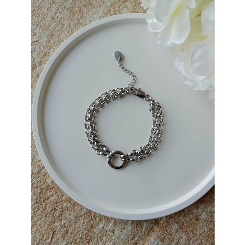 Браслет-цепочка Академия Важности, размер one size, серебристый