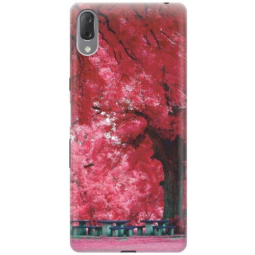 фото Re:paчехол - накладка artcolor для sony xperia l3 с принтом "чудесное дерево"