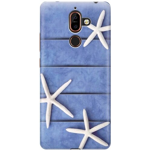 фото Re:pa накладка transparent для nokia 7 plus с принтом "три морские звезды"