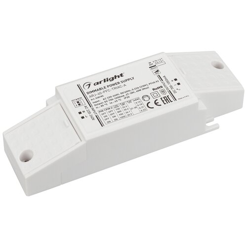 фото Блок питания arj-40-pfc-triac-a (40w, 700-1050ma) (arl, ip20 пластик) arlight