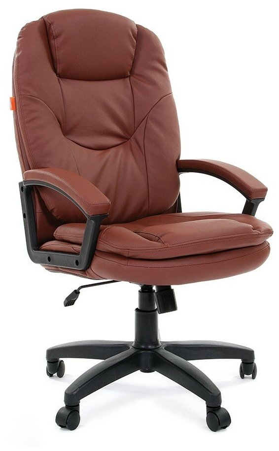 Офисное кресло Chairman 668 LT Россия чер.пласт экопремиум коричневый