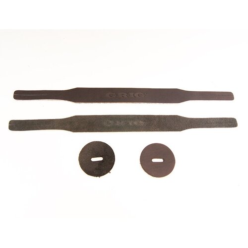 Ремни для оркестровых тарелок, кожа, черные, Grig GRT-1