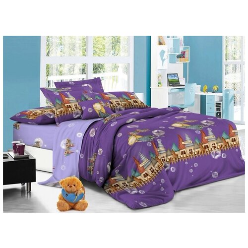 фото Детское постельное белье поплин 016-pd 1,5 спальное детские расцветки ivselena