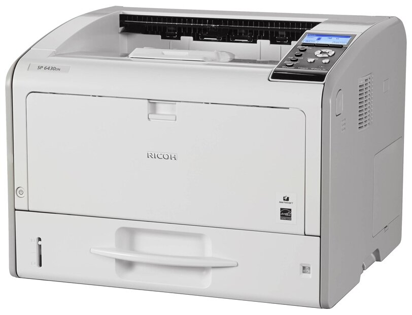 Принтер лазерный Ricoh SP 6430DN, ч/б, A3, белый