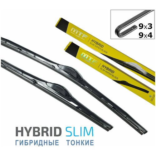 Щётки стеклоочистителя для УАЗ карго грузовой 2016-2017, дворники MTF Light HYBRID SLIM гибридные комплект - водительский 530 мм, пассажирский 530 мм