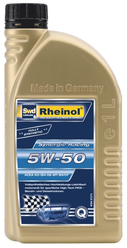 SWD Rheinol Моторное Масло Synergie Racing 5w50 Син. (1л)