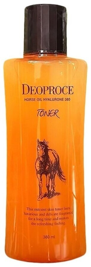 DEOPROCE HORSE OIL HYALURONE 380 TONER Питательный тонер для лица с лошадиным жиром и гиалуроновой кислотой