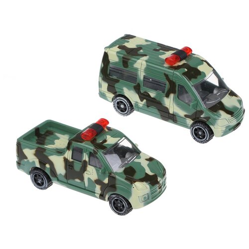 фото Набор машин shantou gepai ft774 зеленый/коричневый