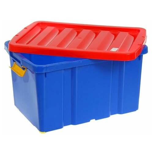 Ящик для хранения игрушек 60 л, 39,3х59,3х33,9 см, на колесах, с крышкой, 