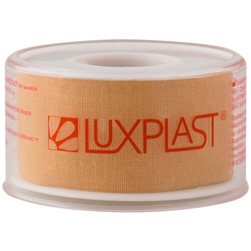 Купить Лейкопластырь Luxplast Лейкопластырь медицинский, на тканевой основе, 5 м х 2, 5 см, бежевый