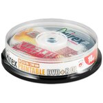 Диск DVD+R DL 8.5Gb Mirex 8x Double Layer Printable cake, упаковка 10 штук - изображение