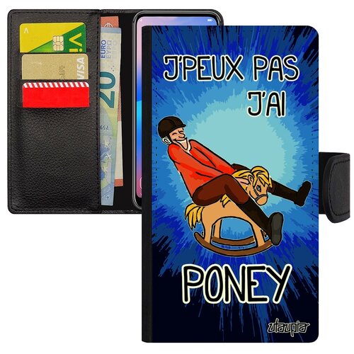 фото Чехол книжка на мобильный iphone se 2020, "не могу - у меня пони!" шутка пародия utaupia