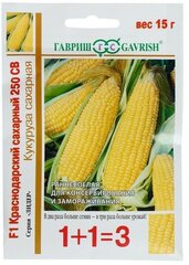 Семена Кукуруза Гавриш, 1+1 Краснодарский сахарный 250 СВ , 15 г 5 упаковок