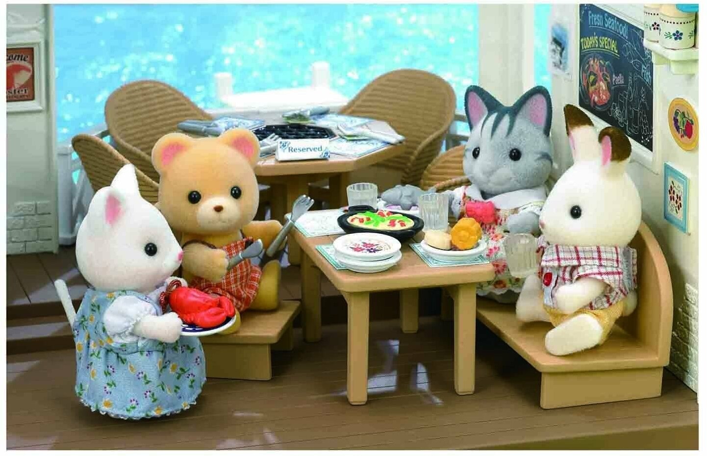 Игровой набор Sylvanian Families Морской ресторан 4190 - фото №15