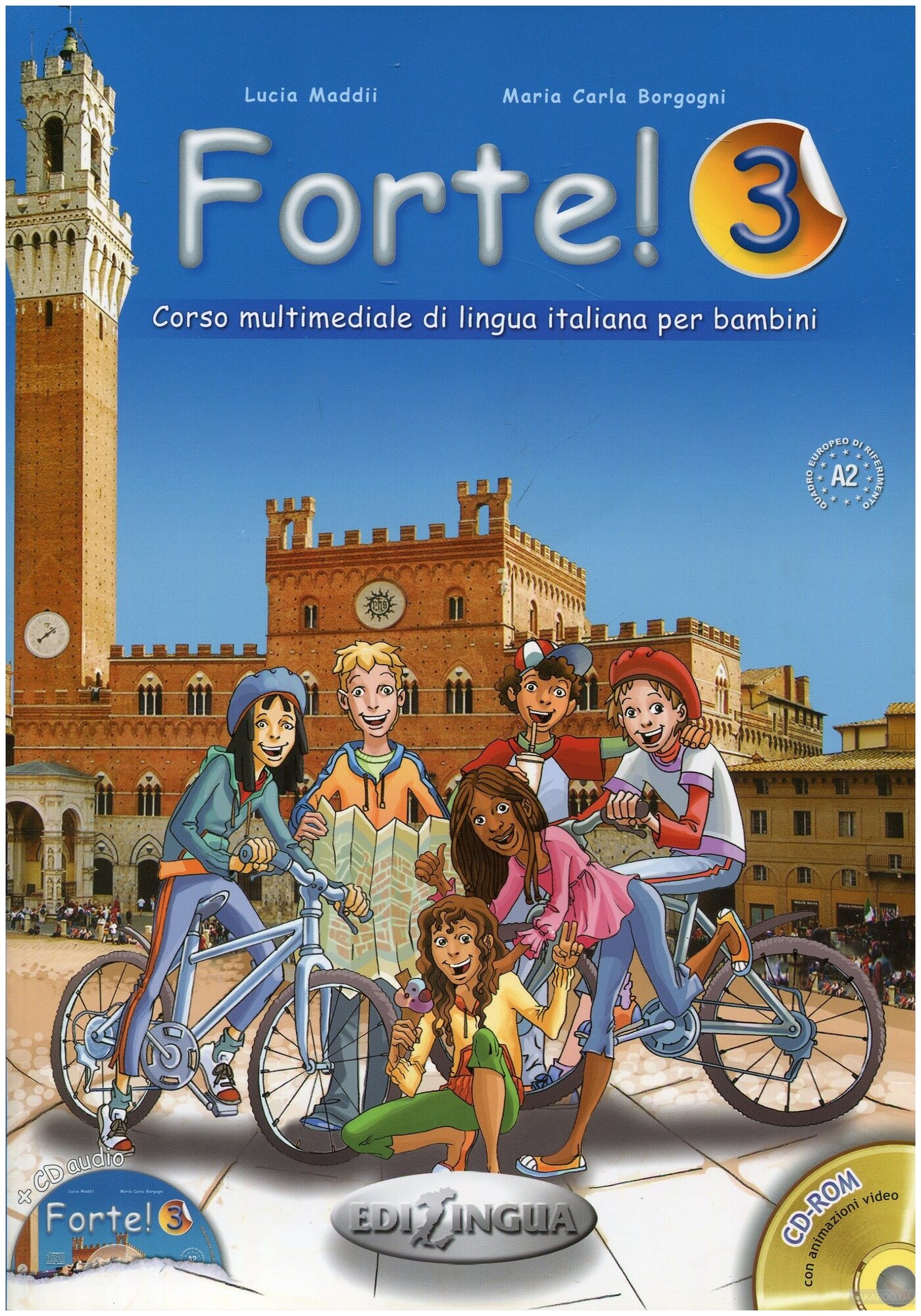Maddii L., Borgogni M.C. "Forte 3: Libro dello studente ed esercizi (+ Audio-CD)" мелованная - фото №1