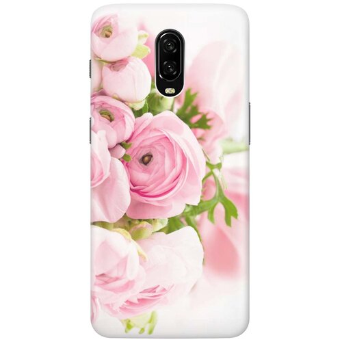 фото Cиликоновый чехол на oneplus 6t / ванплюс 6т с принтом "розовые розы" gosso