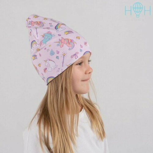 шапка hohloon размер 50 розовый Шапка HohLoon, размер OneSize, розовый