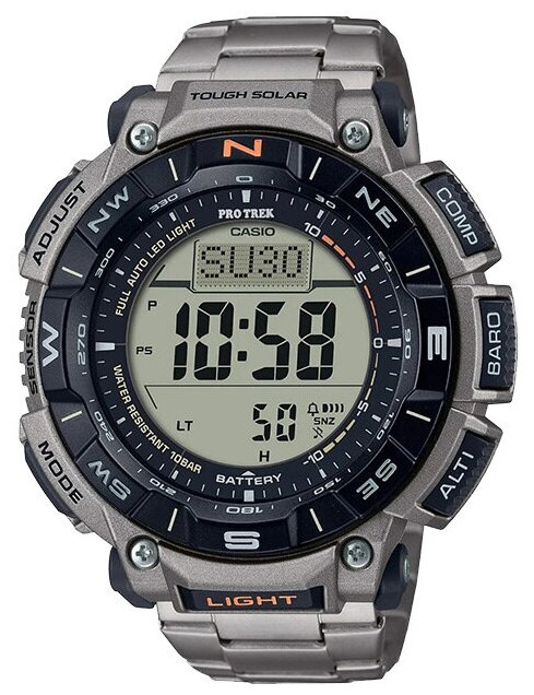 Наручные часы CASIO Pro Trek PRG-340T-7, черный, серый
