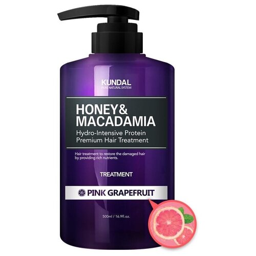 KUNDAL кондиционер Honey & Macadamia Pink Grapefruit, 500 мл