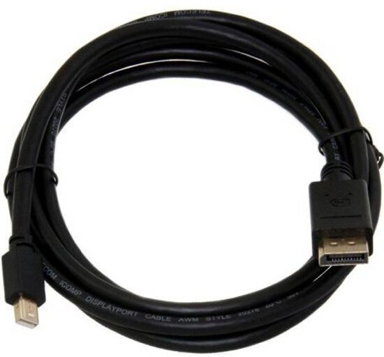 Кабель-переходник Telecom 4K*60Hz 1.2V Mini DisplayPort M <--> Display Port M 1,8м (TA682-1.8M)