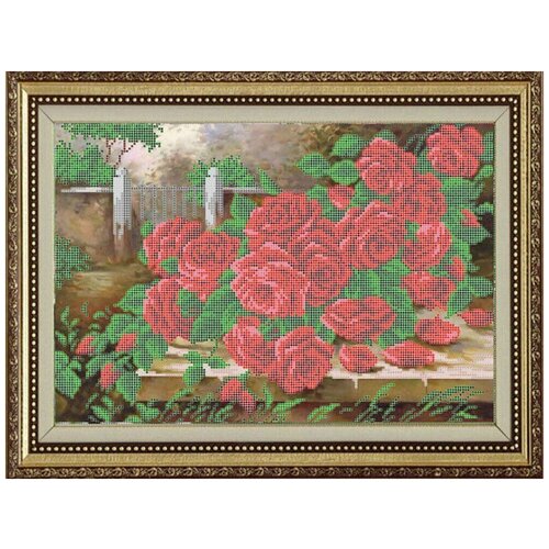 Рисунок на ткани RK LARKES Розы в саду, 26x38 см
