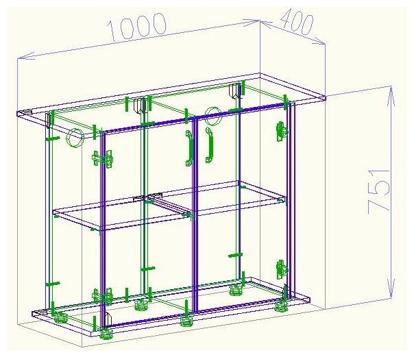 Тумбочка под аквариум 1000х400х750 Белая (Push to open) - фотография № 5