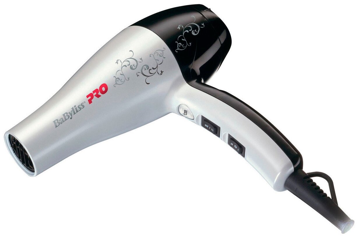 Babyliss Фен черно-белый, 2000 Вт (Babyliss, ) - фото №2