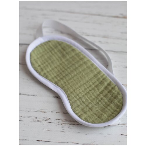 фото Маска для сна lemur studio, 1 шт., зеленый, белый