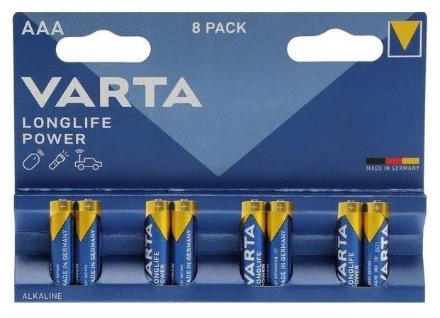 Батарейка VARTA LONGLIFE Power AAA, 8 шт.