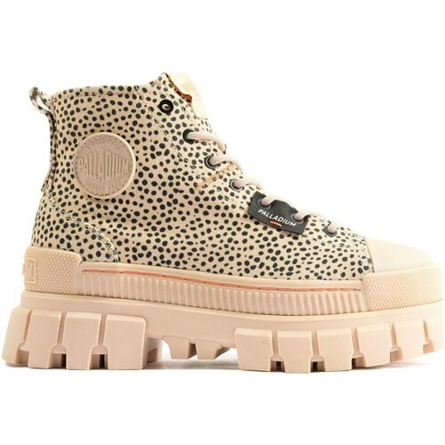 Ботинки женские Palladium Revolt Safari Sand Print 98618-267 высокие бежевые (37)