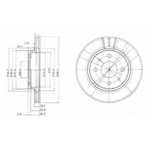 Диск тормозной LADA 2110/2111/2112 R13