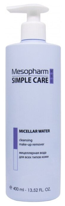 Mesopharm мицеллярная вода Simple Care, 400 мл, 400 г