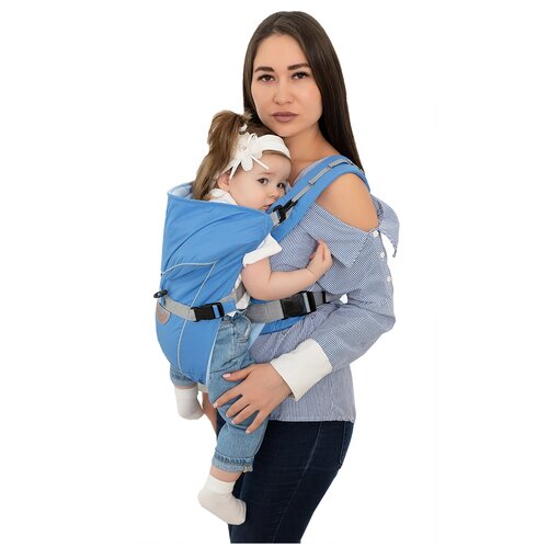 фото Рюкзак-переноска чудо-чадо babyactive simple, голубой