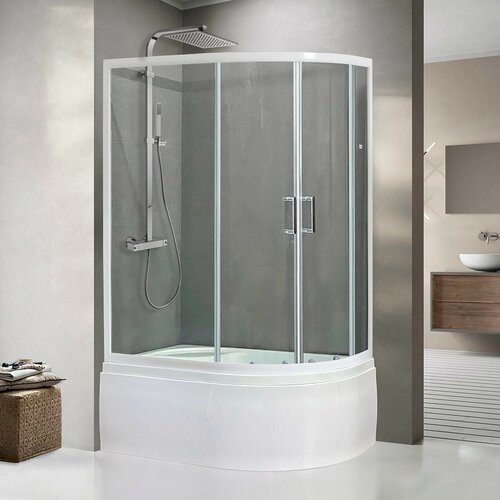 Душевой уголок Royal Bath RB 8120BK-T-L душевой поддон royal bath rb 8120bk l 1200x800x450