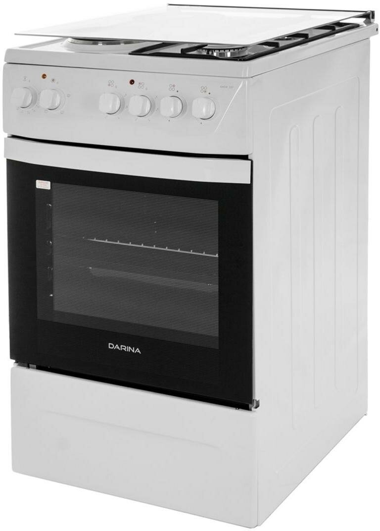 Газовая плита DARINA , электрическая духовка, белый - фото №10