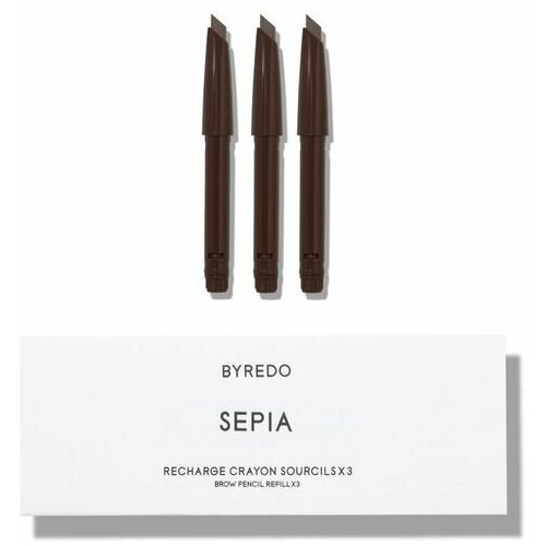 Byredo Набор карандашей для бровей 3 Refills Set All-in-one Sepia 02