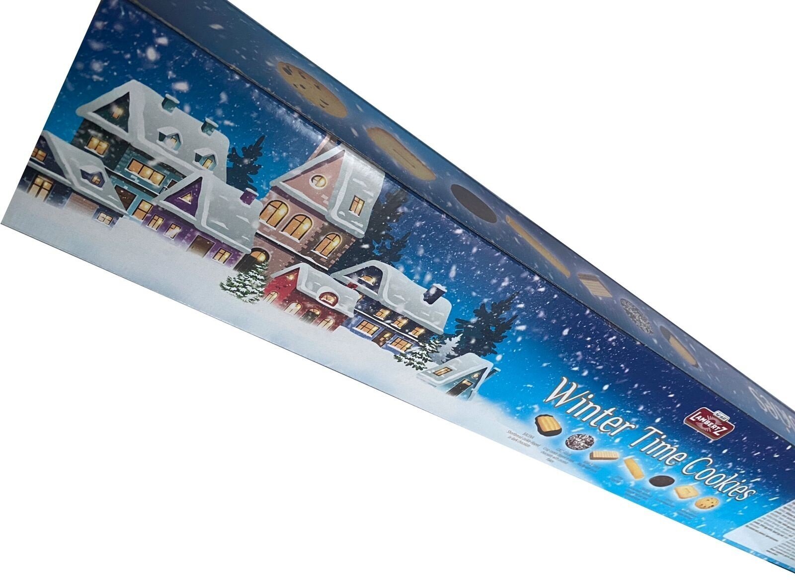 Гигантская коробка печенья, коробка новогоднего печенья и вафель LAMBERTZ Classic European cookies, Германия, 800 г, сладкий новогодний подарок, печенье длиную один метр ассорти, набор кондитерских изделий, сладкие подарки на новый год
