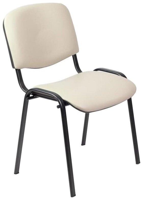 Стул Easy Chair UPEChair RioИЗО чёрный, кожзам бежевый Z21 550724 .