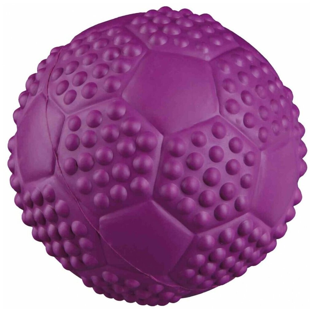 Игрушка для собак TRIXIE Мяч футбольный с пищалкой каучуковый, в ассортименте (5,5см)