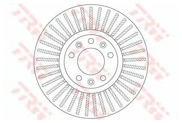 Диск тормозной перед TRW DF6419
