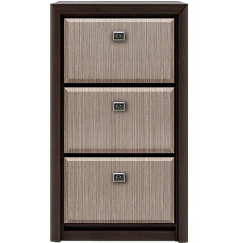 Обувница / Тумба для обуви Koen BUT3D (Венге магия/Штрокс новый) Black Red White