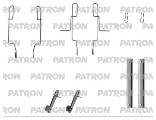 PATRON PSRK1072 монтажный тормозных колодок дисковых CITROEN: BX (XB-_) 07.86-02.93, PEUGEOT:106 I (1A, 1C) 09.91-04.96