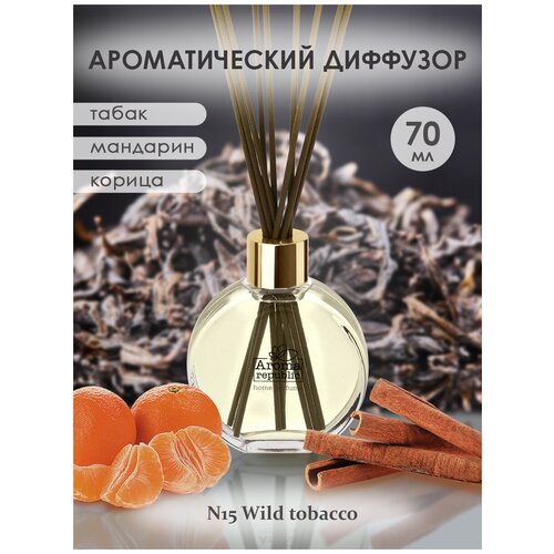 AROMA REPUBLIC Ароматический диффузор в стеклянном флаконе 70 мл,