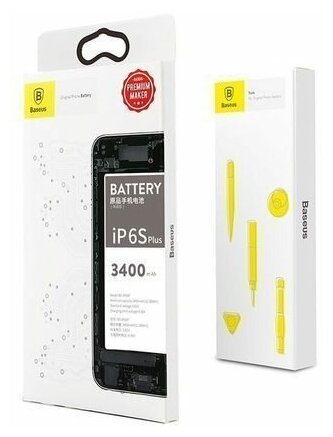 Батарея Baseus High volume Phone Battery для iPhone 6 Plus 3400 mAh ACCB-BIP6P 1900₽