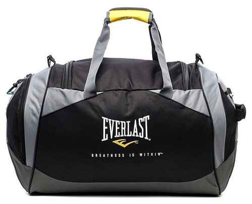 Сумка спортивная Everlast 415356, 30х36, черный, серый