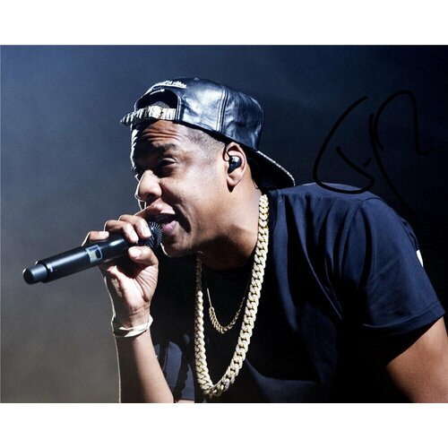 Автограф Джей-Зи - Автограф Jay-Z Shawn Carter Rap - Фото с автографом, Подписанная фотография, Автограф знаменитости, Подарок, Автограмма, Размер 20х25 см